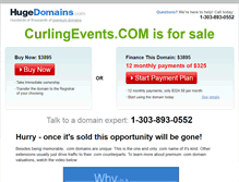 Tablet Screenshot of curlingevents.com